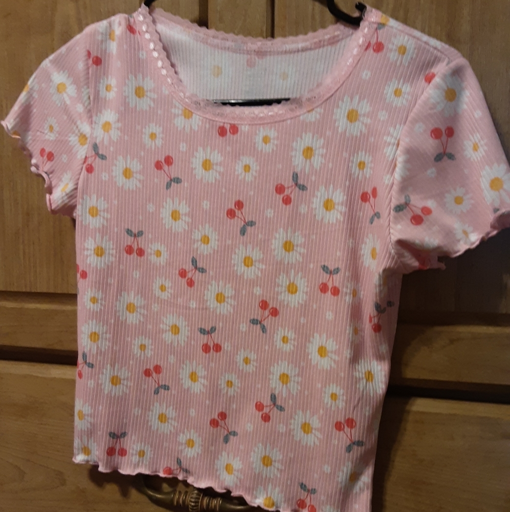 Pink crop top